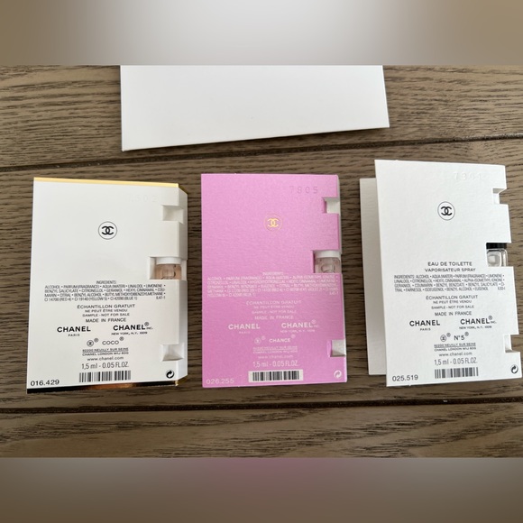 Chanel Fragrance Sampler | Chance Eau Tendre | Coco Mademoiselle | No 5 … - Picture 4 of 4